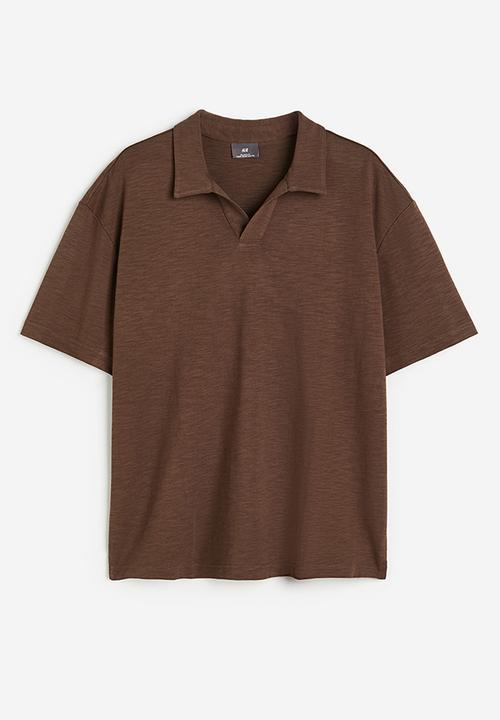 H&M - Relaxed fit polo shirt - brown