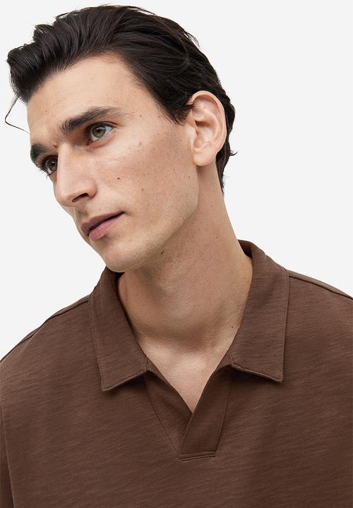 H&M - Relaxed fit polo shirt - brown