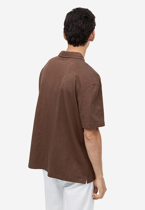H&M - Relaxed fit polo shirt - brown