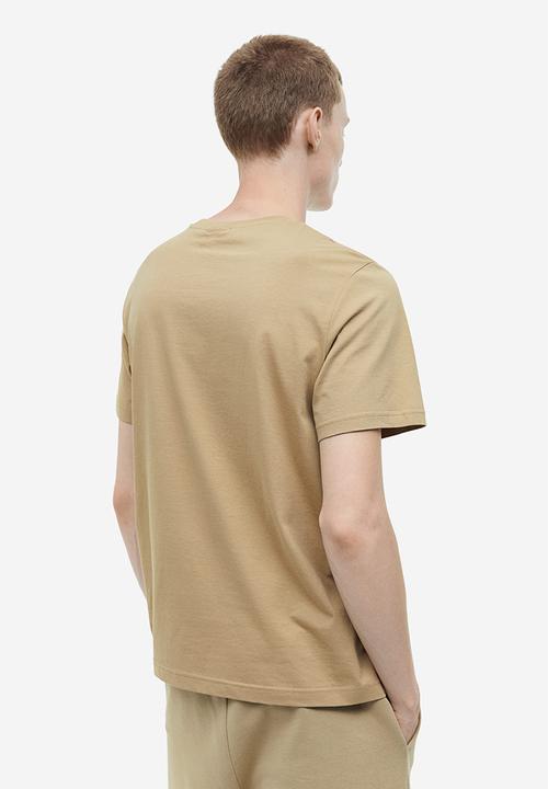 H&M - Regular fit printed T-shirt - Beige Harlem