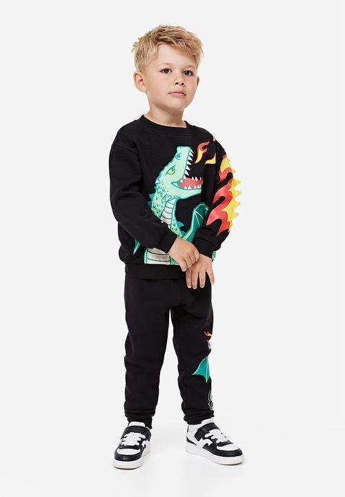 H&M - 2-piece printed set - black 