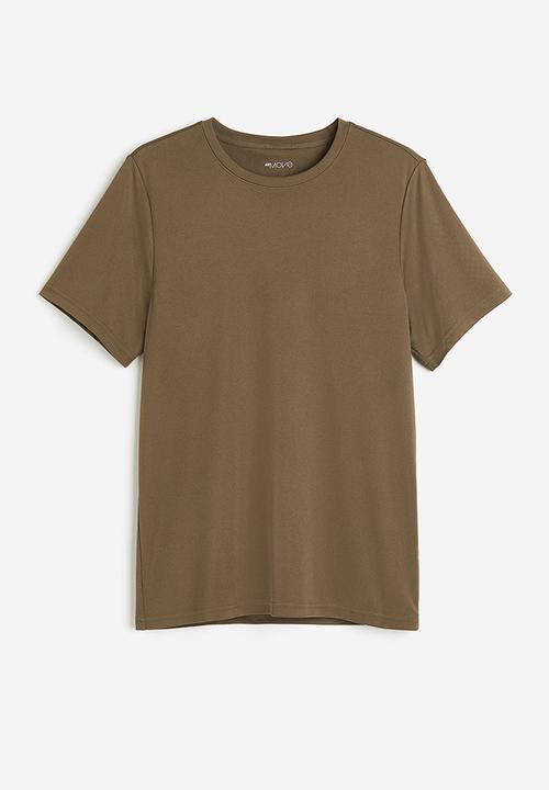 H&M - Drymove™ sports top - Dark khaki green