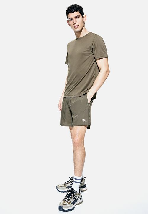 H&M - Drymove™ sports top - Dark khaki green