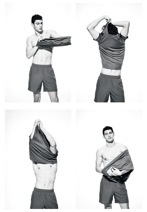 H&M - Drymove™ sports top - Dark khaki green
