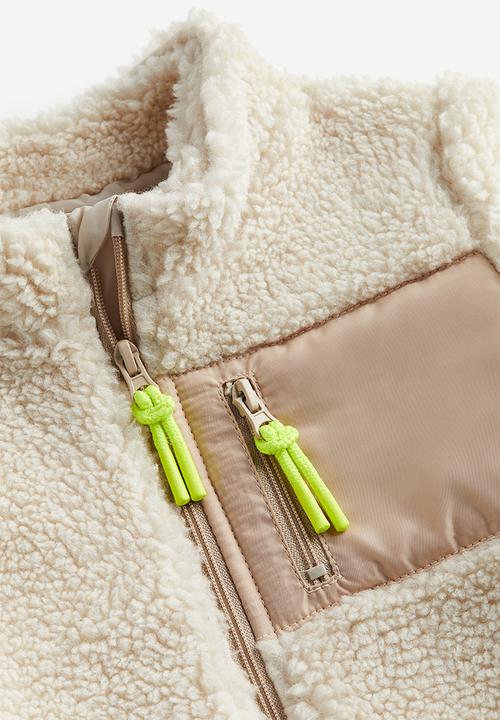 H&M - Teddy jacket - light beige