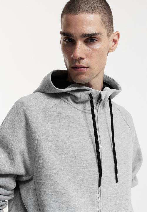 H&M - Drymove™ zip-through training tech hoodie - light grey marl
