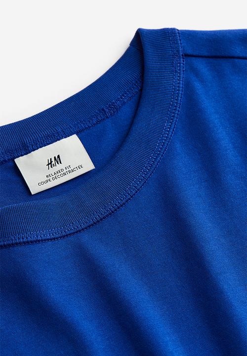 H&M - Coolmax® loose fit T-shirt - Blue Peace symbol