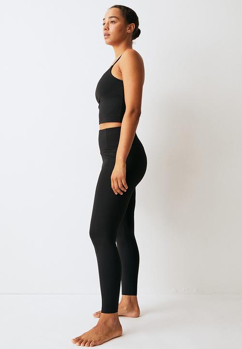 H&M - Drymove™ sports tights - black