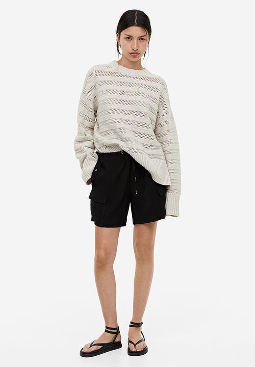 H&M - Hole-knit jumper - beige
