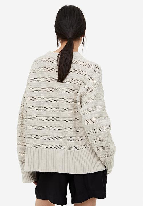 H&M - Hole-knit jumper - beige