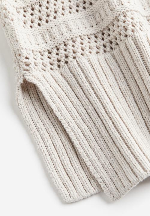 H&M - Hole-knit jumper - beige