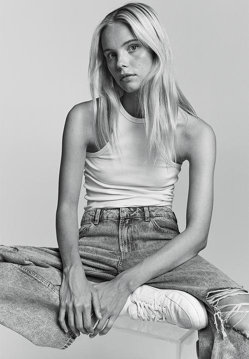 H&M - 90s baggy high jeans - grey