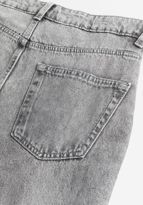 H&M - 90s baggy high jeans - grey