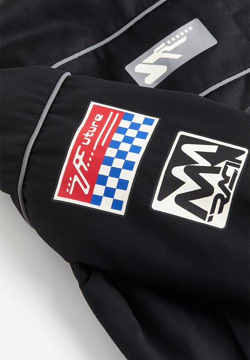 H&M - Printed racer jacket - black