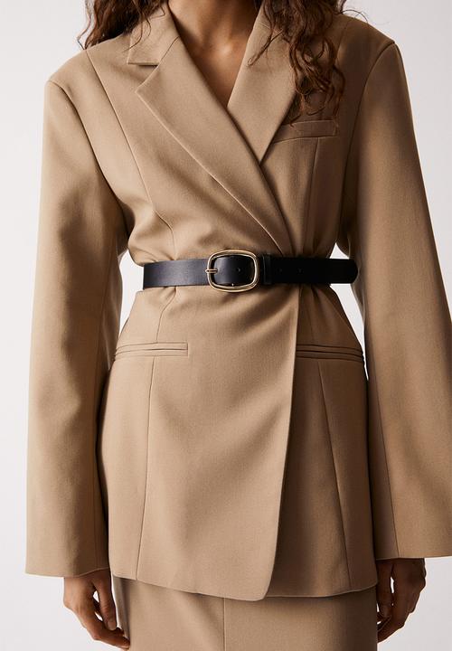 H&M - Double-breasted blazer - beige
