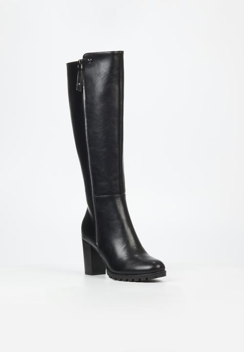 Butterfly Feet - June 5 block heel boot - black