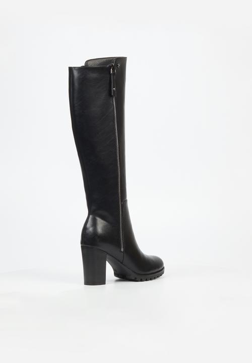 Butterfly Feet - June 5 block heel boot - black