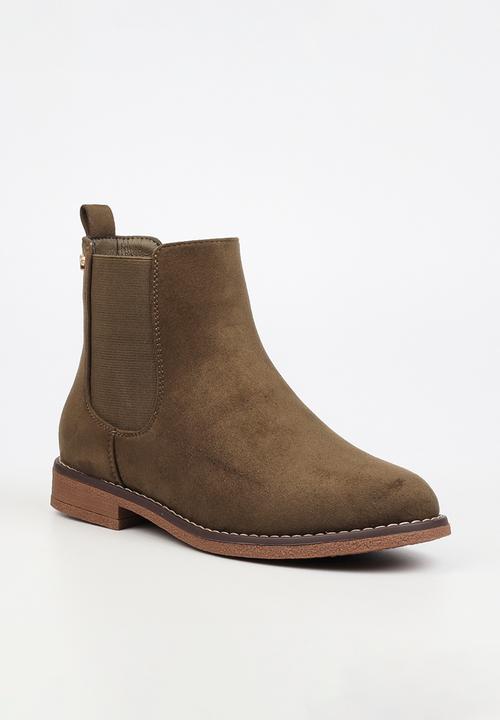 Butterfly Feet - Celeste 1 chelsea boot - olive