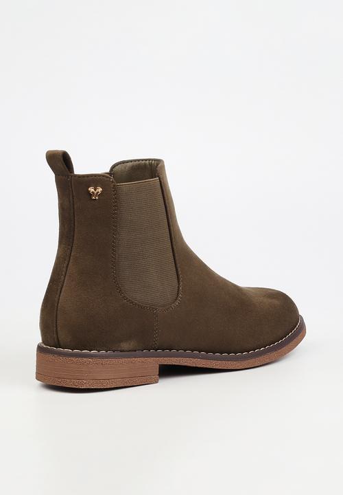 Butterfly Feet - Celeste 1 chelsea boot - olive