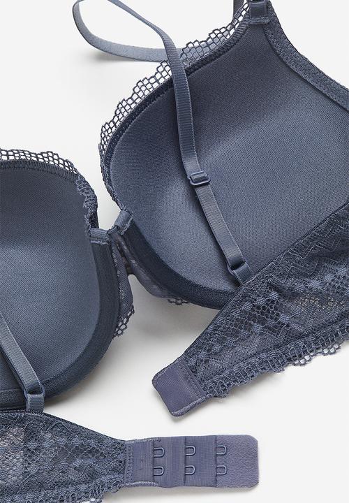 H&M - Lace push-up bra - blue