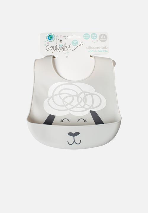 Character Group - Lamb silicone bib - grey