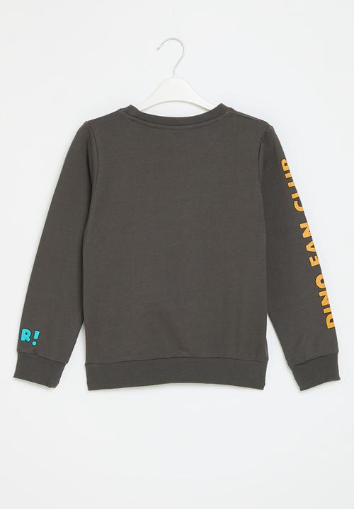 Pop Candy - Printed sweat top - charcoal 
