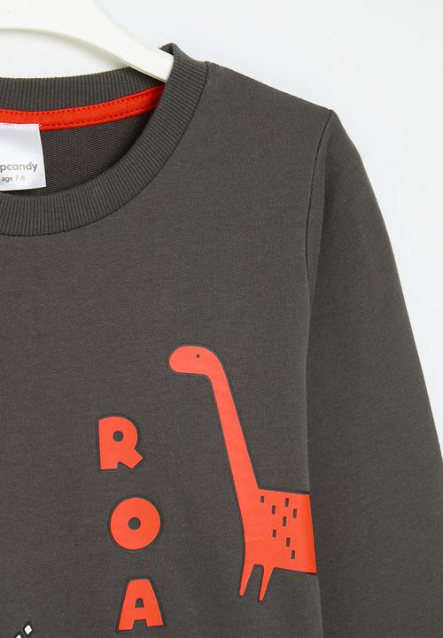 Pop Candy - Printed sweat top - charcoal 