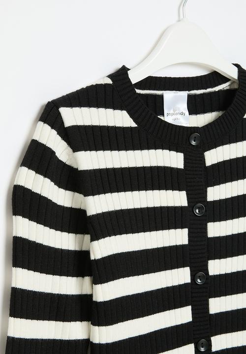 Pop Candy - Knitted cardigan - black & white