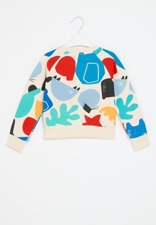 Pop Candy - Printed sweat top - ecru