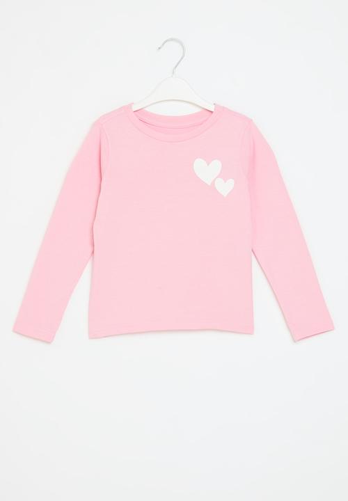 Pop Candy - Long sleeve printed tee - pink