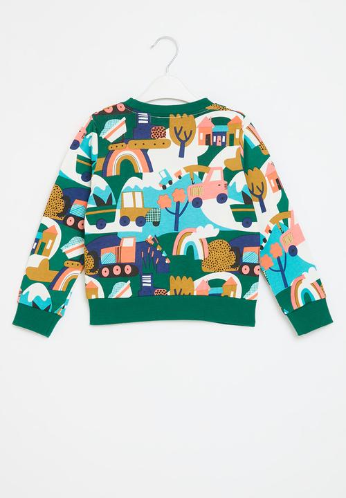 Pop Candy - Printed sweat top - green
