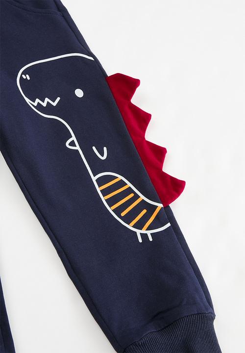 Pop Candy - Dino print joggers - navy