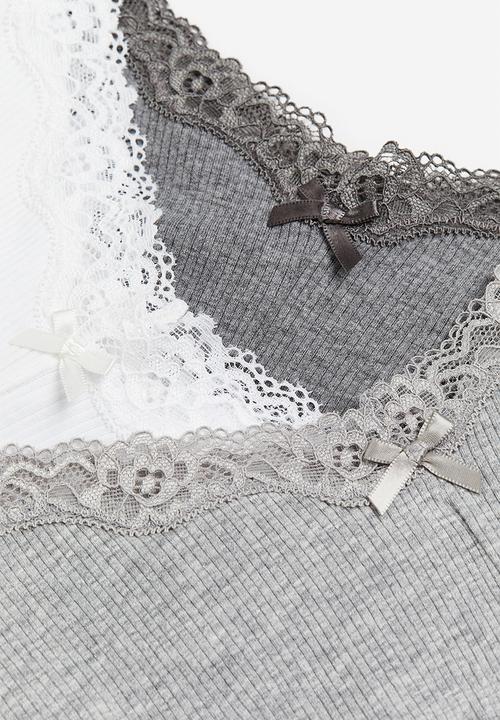 H&M - 3 Pack hipster briefs - grey & white