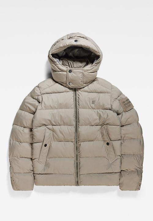 G-STAR - G- Whistler Pdd Hdd Jkt Unic matte lite r wr - elephant skin