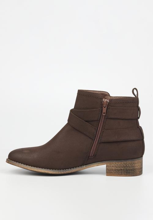 Miss Black - Abir 3 ankle boot - chocolate