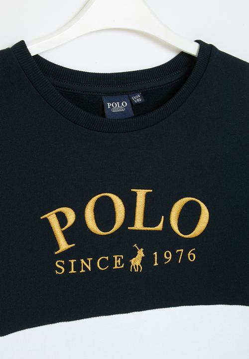 POLO - Boys gavin colour blocked sweater - yellow