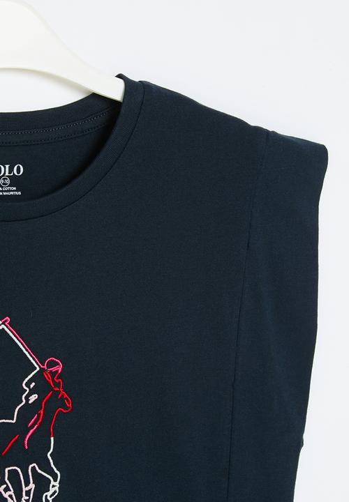 POLO - Girls jessica short sleeve tee - navy