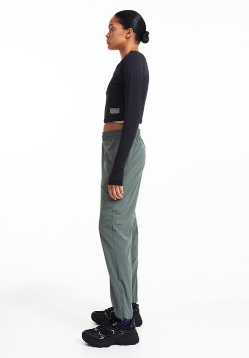 H&M - Drymove™ running trousers - dark khaki green