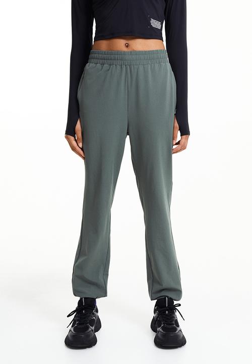 H&M - Drymove™ running trousers - dark khaki green