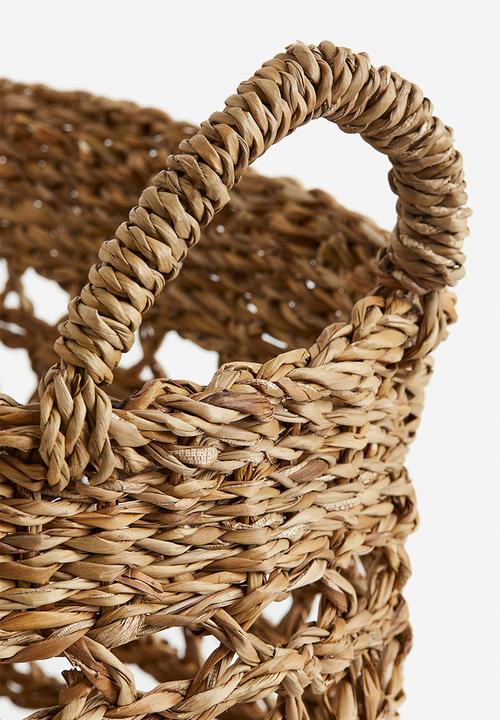 H&M - Braided seagrass basket - beige