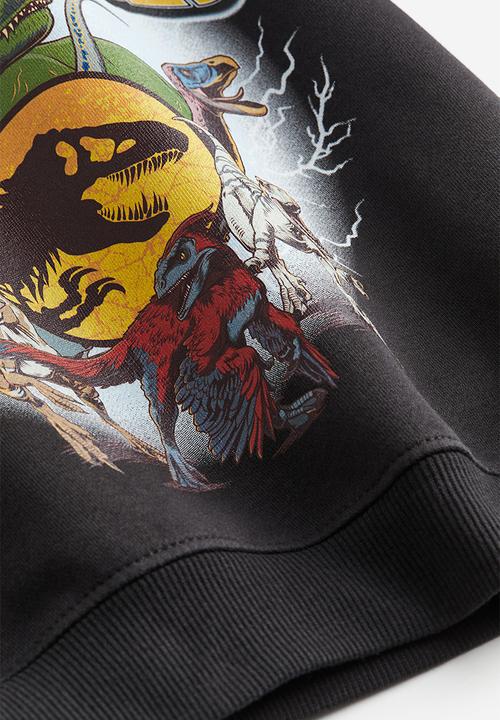 H&M - Printed hoodie - black multi