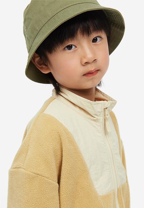 H&M - Oversized fleece jacket - beige multi