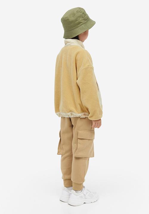 H&M - Oversized fleece jacket - beige multi