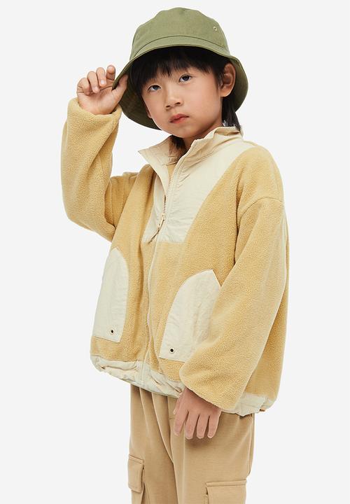 H&M - Oversized fleece jacket - beige multi
