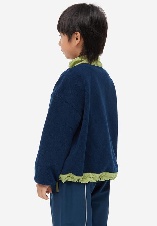H&M - Oversized fleece jacket - blue multi