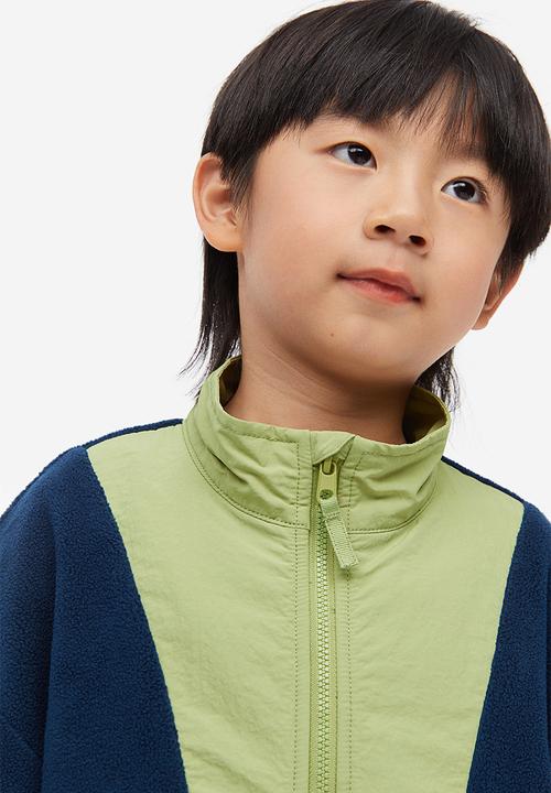 H&M - Oversized fleece jacket - blue multi