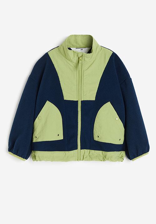 H&M - Oversized fleece jacket - blue multi