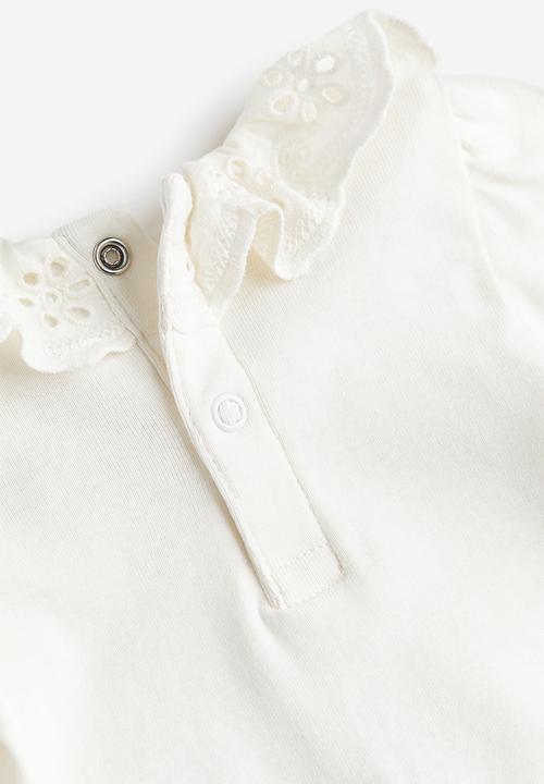 H&M - Collared bodysuit - white