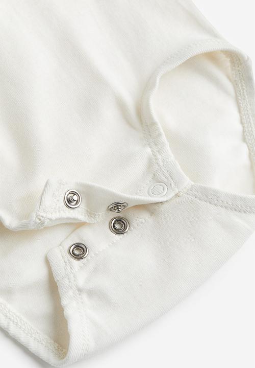 H&M - Collared bodysuit - white