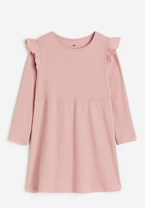 H&M - Ribbed jersey dress - pink